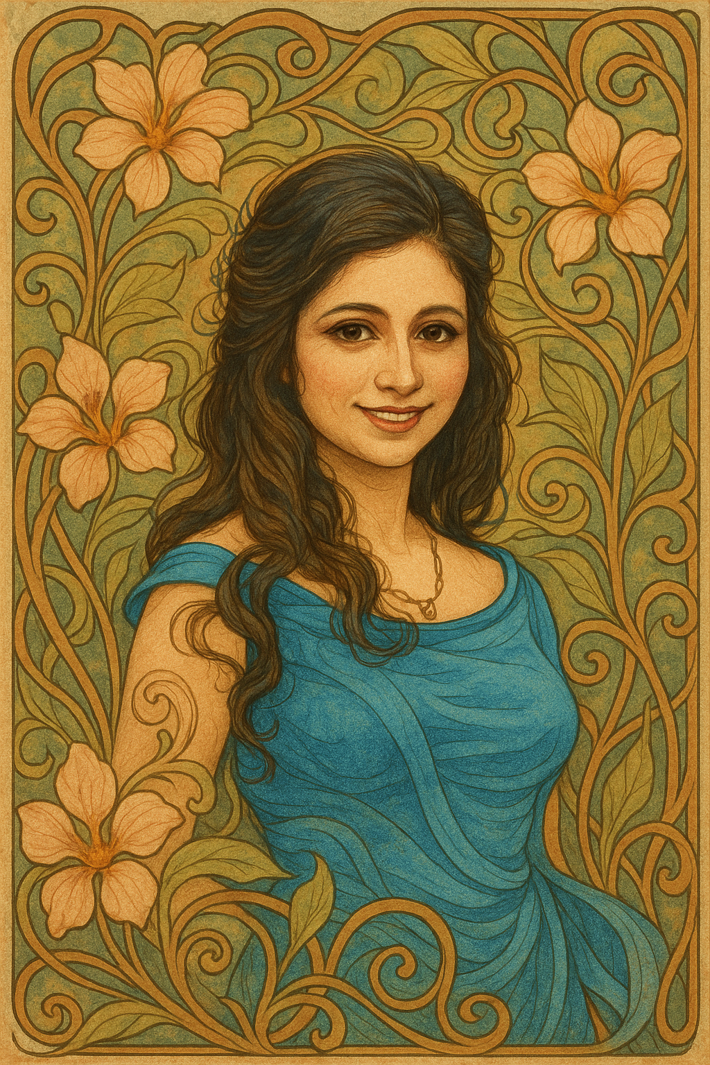 Portrait artwork of Netra Malagi